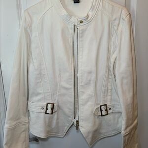 Etcetera Cream Jacket with Buckle Detail